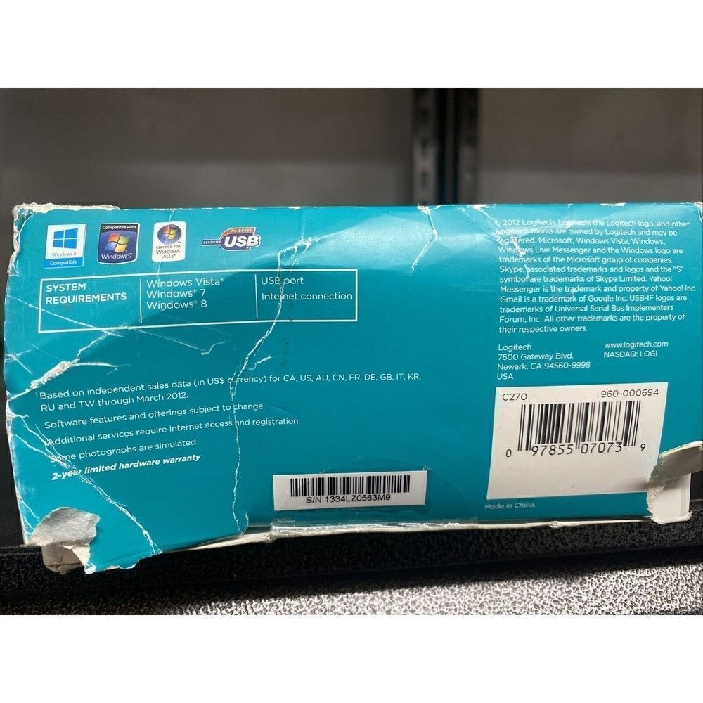 Logitech C270 Web Camera (960-000694) - Picture 4 of 7